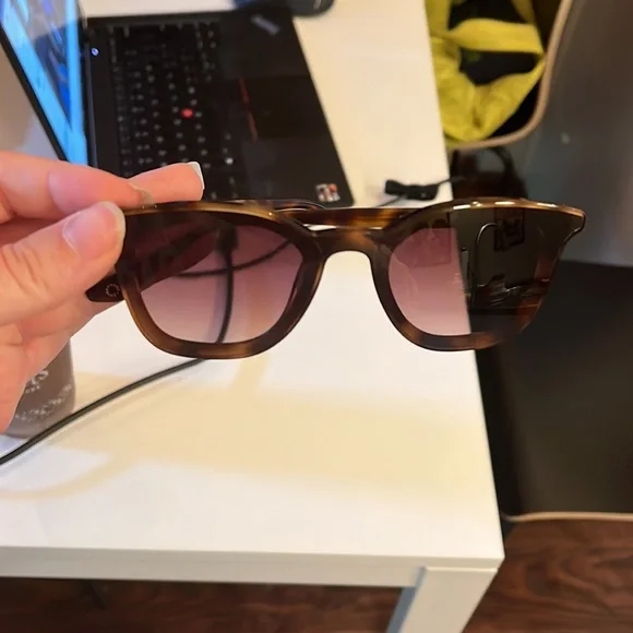 KREWE Howell Nylon Sunglasses in Maple Brown display picture 2